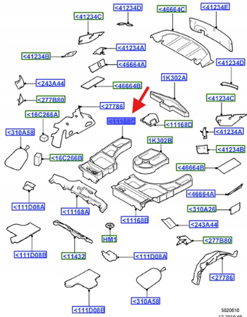 PODKŁADKA MIĘKKA MONDEO 2007- 2014 1751076 _ 7S71-N11168-AF