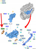 USZCZELKA CHŁODNICY EGR 1.5 TDCi FORD FISTA KUGA OE 1888339 _ FM5Q-9D476-AA