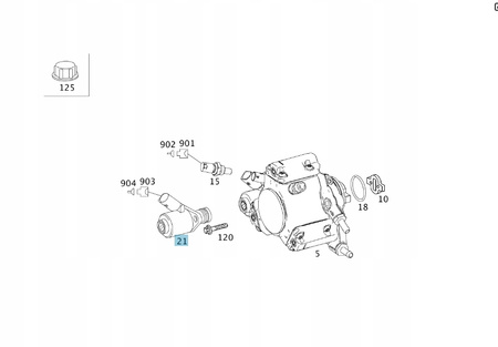 A6460740484 Regulator pompy paliwa kont