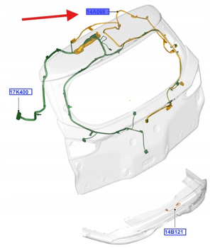 WIĄZKA ELEKTRYCZNA POKRYWY BAGAŻNIKA FOCUS 2012 1785764 _ BV6T-14D466-CBA