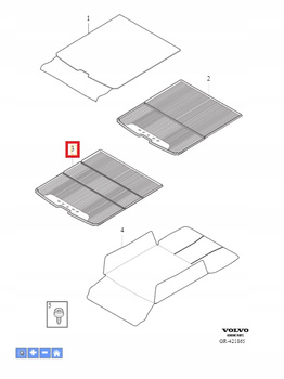 Mata bagażnika Volvo XC90 7-miejscowy OE 31435433 / 32394445