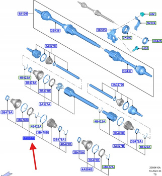 ZESTAW OSŁONA TRANSIT CUSTOM 2012- 2546974 _ MK26-4C062-BA