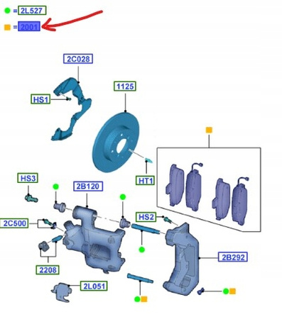 KLOCKI HAMULCOWE PRZÓD FORD KA Mk2 2008-2016_1731172_BS51-2K021-BA