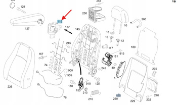 PRAWY UCHWYT PODŁOKIETNIKA MERCEDES W909 VITO W639 OE A0009190104