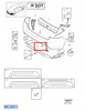 ZAŚLEPKA HAKA HOLOWNICZEGO ZDERZAKA TYŁ VOLVO S60 2011- OE 39802591