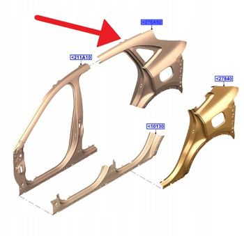 BŁOTNIK PRAWY TYŁ FORD KUGA ESCAPE 2020- 2430944 _ LV4B-S278A92-AA