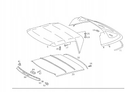 USZCZELKA DACHU MERCEDES R129 A129 770 29 98