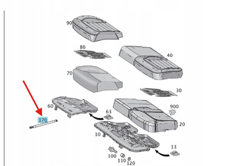 MECHANIZM REGULACJI FOTELA LEWEGO TYLNEGO MERCEDES OE A1669203936