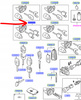KOMPLET ZAMKÓW FORD MONDEO Mk4 SMAX GALAXY _ 1805438 _ BS7A-U22050-AB 