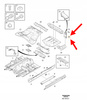 WZMOCNIENIE WEWNĘTRZNE PAS TYLNY DOLNY VOLVO XC90 2016- OEM/OE 31371919