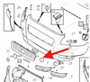 GRILL ATRAPA KRATKA CHŁODNICY ZDERZAKA VOLVO C30 2007- OE 30657194
