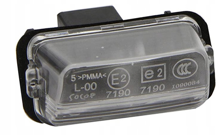 LAMPKA OŚWIETLENIA TABLICY REJESTRACYJNEJ CITROEN C3 C4 C5 SAXO OE 6340A3