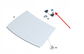 OSŁONA KAMERY PRZÓD MERCEDES GLE W167 OE A1678274500