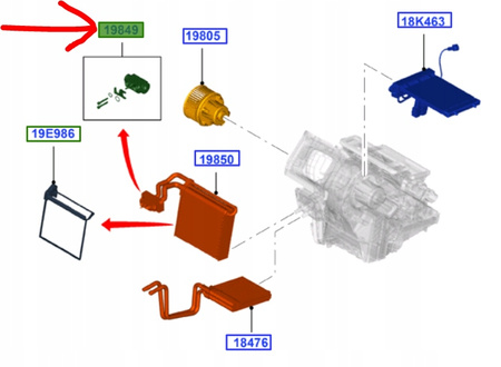 ZAWÓR ROZPRĘŻNY FORD FOCUS Mk3 C-MAX Mk2 2010-2015 _1720823_AV6N-19849-AB