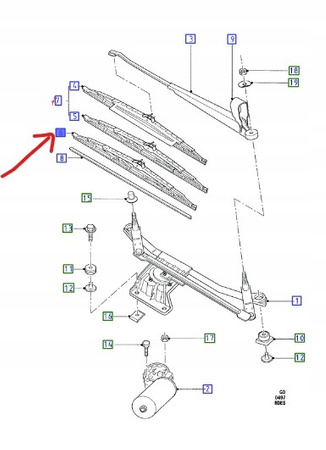 PIÓRO WYCIERACZKI LEWE FORD MONDEO Mk2 MAVERICK_2125735_HAMJ-17528-GA