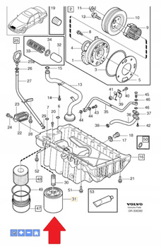 Filtr oleju Volvo OE 3517857