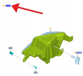 HALOGEN LEWY PRZÓD FORD FOCUS 2018- 2022 OE 2239217 _ JX7B-13B221-DC