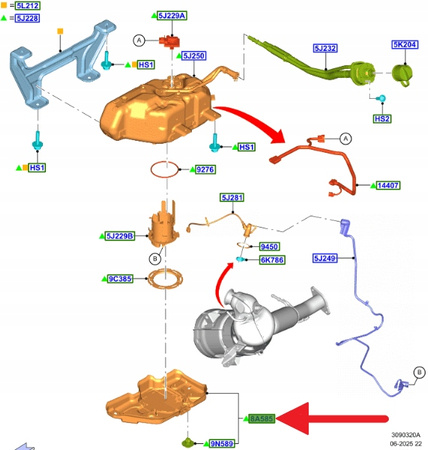OSŁONA ZBIORNIKA ADBLUE FORD TRANSIT CUSTOM 2016- 2041300 _ GK21-B10677-AA