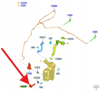 CZUJNIK POZIOMU SPRYSKIWACZA FORD FOCUS 2018- OE 2206139 _ JX7B-17B649-AB