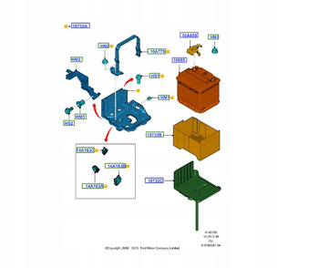 Akumulator 40AH 340A FORD KA MK2 2008- 2798384 _ MS5J-10655-AB