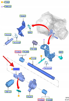 KOŁEK FORD RÓŻNE MODELE 1831662 _ 8V2R-7C031-AA