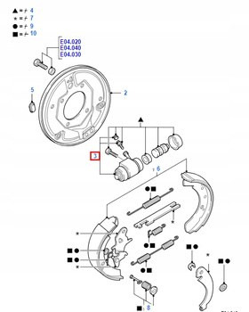 CYLINDEREK HAMULCA TYLNEGO FORD TRANSIT MK3 MK4