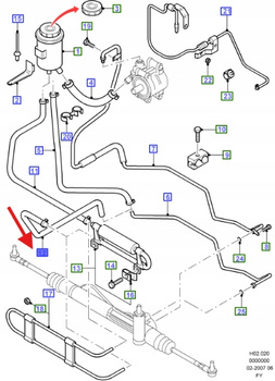 PRZEWÓD UKŁADU WSPOMAGANIA KIEROWNICY TRANSIT 00-06 4059912 _ YC15-3A247-AA