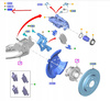 KLOCKI HAMULCOWE TYLNE FORD PUMA 2019- 2551324 _ KTL1TC-2M007-AC