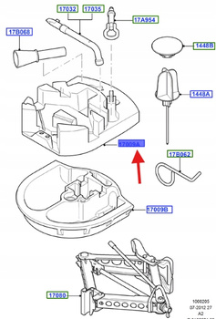 UCHWYT NA NARZĘDZIA FORD MONDEO 2007- 1675672 _ 7S71-17009-BC