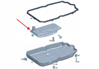 FILTR OLEJU SKRZYNI AUT 722 KOD A89 MERCEDES W253 W205 W212 OE A2222772800