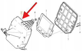 POKRYWA OBUDOWA KOMPUTERA START STOP D4 VOLVO S40 V50 C30 OE 31321023