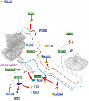 PRZEWÓD PALIWOWY 2.0L TDCI FORD FOCUS C-MAX 1739562 _ AV61-9K263-AD