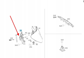 OPRAWA ŻARÓWEK LAMPY PRAWY TYŁ MERCEDES A klasa W176 OE A176820027765