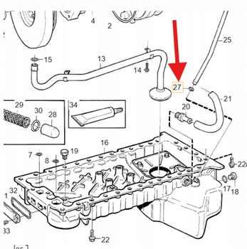 VOLVO uszczelka bagnetu oleju Volvo OE 30637865
