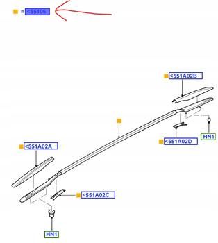 LISTWA DACHOWA LEWA FORD MONDEO Mk4 KOMBI CHROM _ 1821627  _ BS71-N550A63-DC