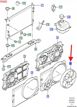 WENTYLATOR CHŁODNICY FORD TRANSIT MK5 4406277 _ 2C11-8C617-BA