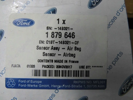 MODUŁ PODUSZEK POWIETRZNYCH FORD FIESTA Mk7 1879646 _ C1BT-14B321-CF