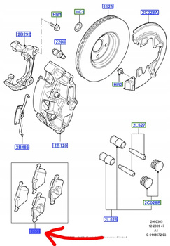 KLOCKI HAMULCOWE PRZÓD SMAX GALAXY 2.0 EB 2.2 TDCi_1431178_6G9N-2K021-CC