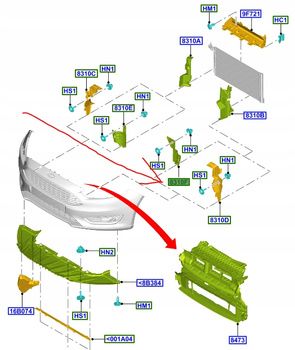 KIEROWNICA POWIETRZA LEWA FORD FOCUS Mk3 13-18 BEV _ 1800515  _ CM58-8339-BA