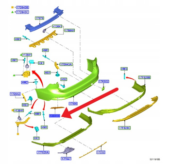 ODBLASK PRAWY TYŁ FORD FOCUS KOMBI 2018- OE 2540349 _ NX7B-13B414-BA