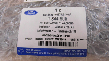 NAKŁADKA LISTWA DRZWI LEWA FORD TRANSIT Mk7 2014-19 _ 1844905 _ BK31-V278L01-AD5CND