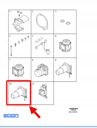PALNIK NAGRZEWNICY POSTOJOWEJ VOLVO XC90 2016- XC60 V90 S90 OEM/OE 31413558