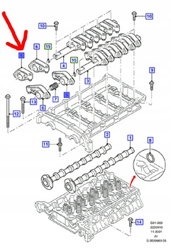 POPYCHARZ RORZĄDU FORD MONDEO TRANSIT 2.0 TDCI _ 1120752 _  XS7Q-6K528-A1C