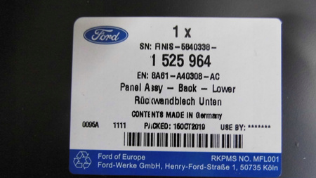 PAS TYLNY WZMOCNIENIE FORD FIESTA Mk7 2008-17_1525964_8A61-A40308-AC