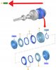 SYNCHRONIZATOR 5 6 BIEGU B6 FORD TRANSIT FOCUS 2656675 _ SVAV6R-7K160-JE