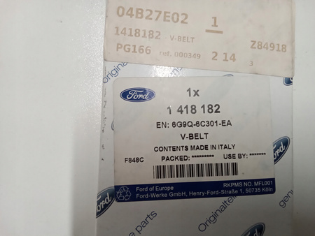 PASEK KLINOWY 1.8L TDCi FORD MONDEO Mk4 S-MAX Mk1 1418182 _ 6G9Q-6C301-EA