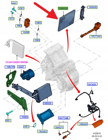 FILTRA KABINOWY FORD KA Mk2 2008- OE 1673744 _ 9S51-19G244-AA