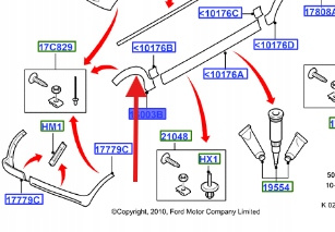 LISTWA BŁOTNIKA LEWY PRZÓD FUSION 2003-2012 1734663 _ 3N11-16161-AGZCA3