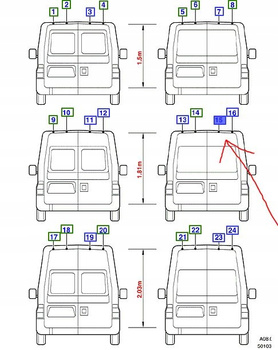DRZWI TYLNE PRAWA STRONA FORD TRANSIT MK5 Mk6
