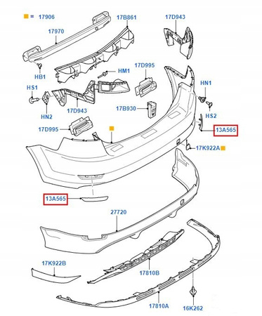 ODBLASK PRAWY TYŁ FORD MONDEO Mk4 2007- 1491914  _ 7S71-515B0-AC